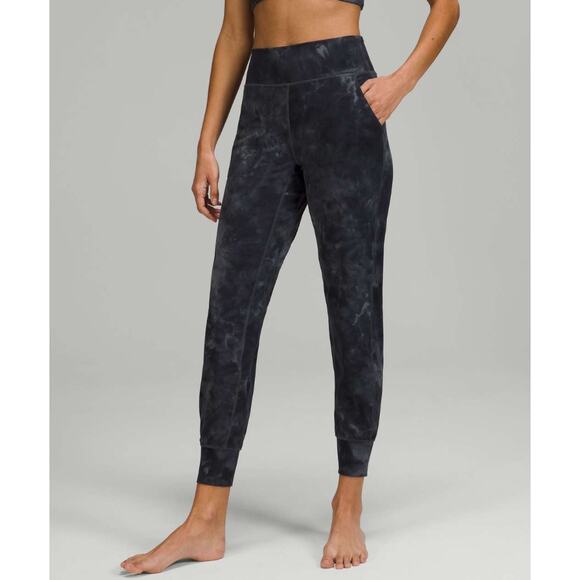 (6) Lululemon Align High-Rise Jogger Diamond Dye Pitch Grey Graphite Grey - Picture 1 of 8